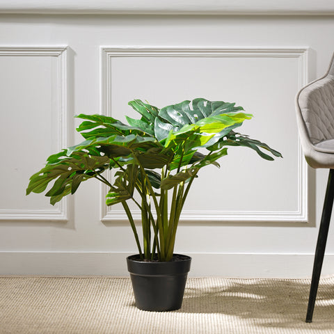 Green Artificial Monstera Potted Plant