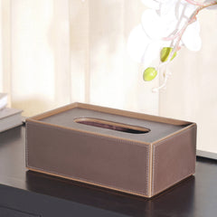 Brown Pelle Tissue Box