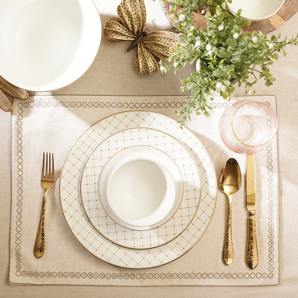 Off White Cotton Placemat