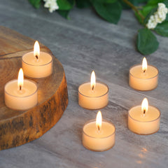 Set of 4 Beige Divine Acrylic Tealights Set of 6