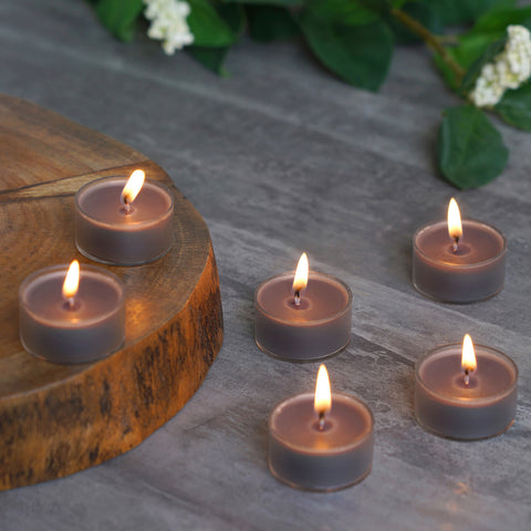Set of 24 Charcoal Acrylic Tealights