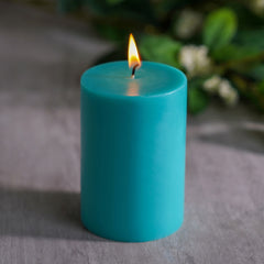Summar Angel Blue Pillar Candle - Large