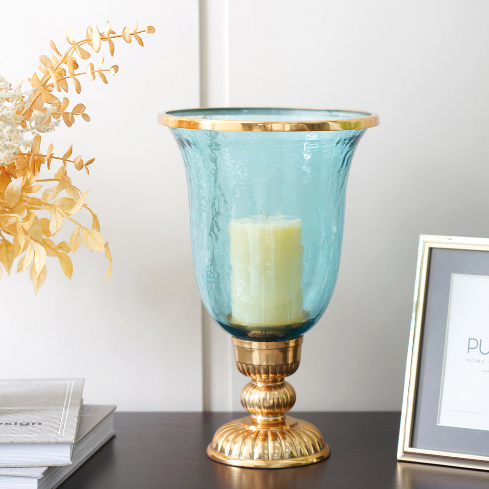 Bell Gold Blue Large Hurricane