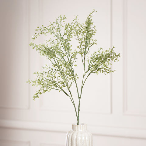 Green Artificial Leaf Stem - Single