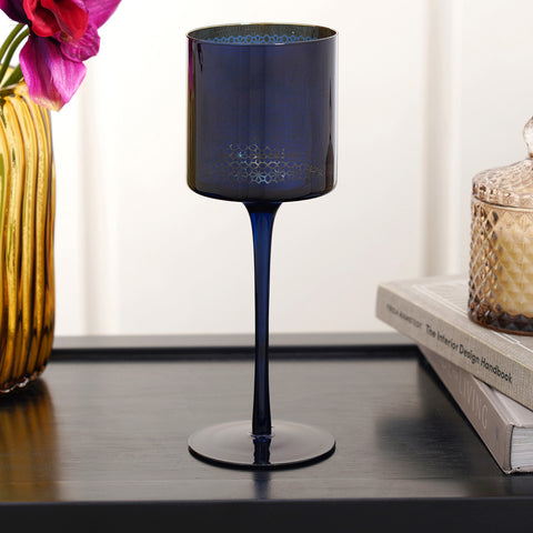 Sapphire Blue Large Candle Holder