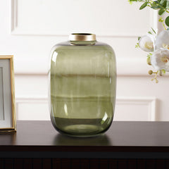Emerald Green Glass Vase
