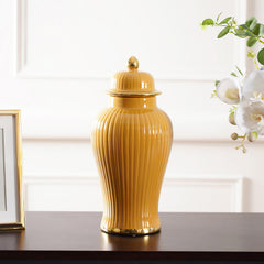 Citrine Gold Velvety Urn