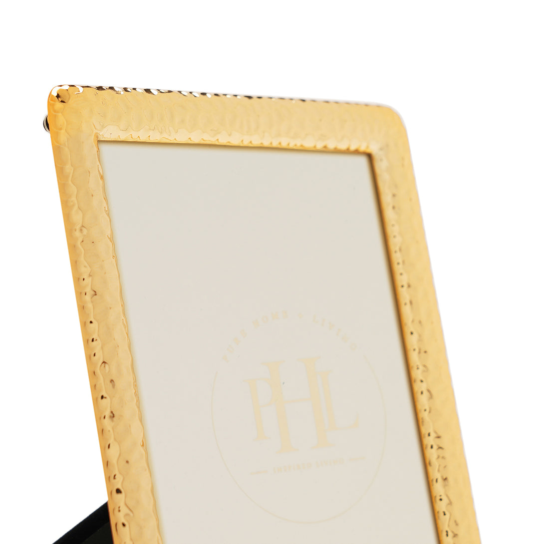 Shop Gold Plated Hammered Metal Frame Small at Best Price Online in
