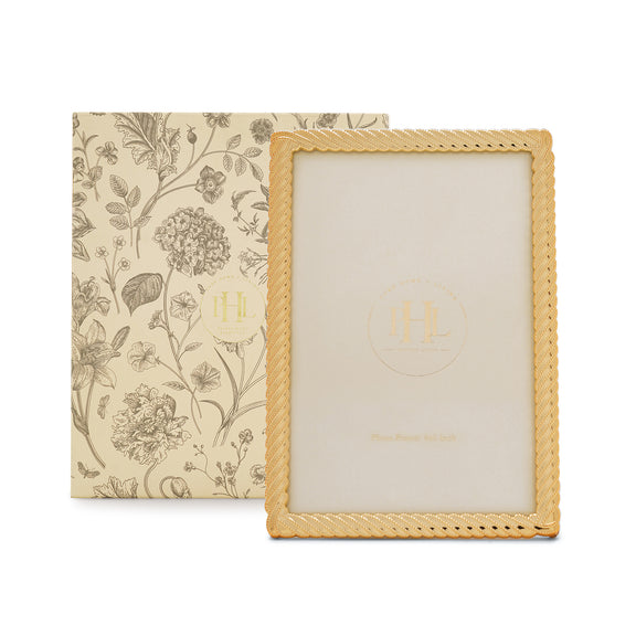 Diagonal Gold Frame Shop Gold Plated Diagonal Twisted Metal Photo Frame - Small - at Best ...