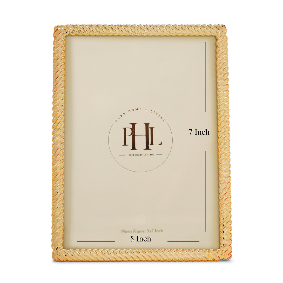 Diagonal Gold Frame Shop Gold Plated Diagonal Twisted Metal Photo Frame - Medium - at Best ...