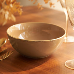 Citrine Gold Elegant Serving Bowl