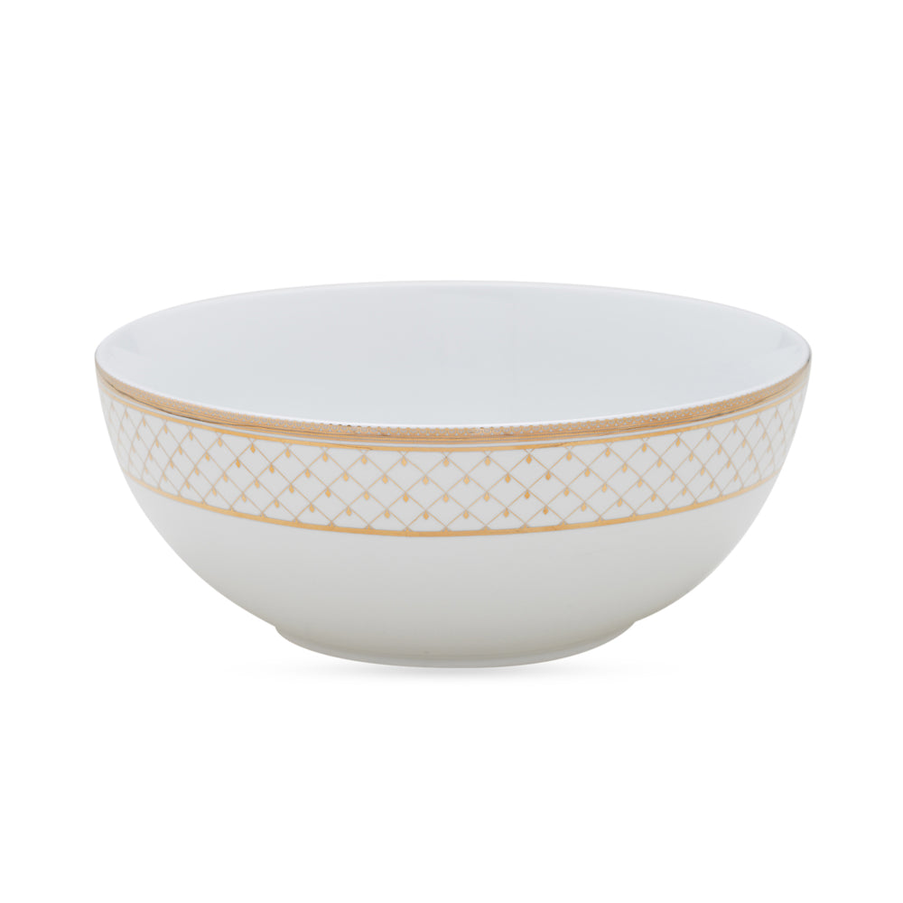Classic Gold Interlaced Design Serving Bowl
