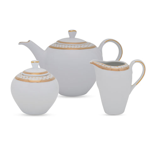 Classic  Gold Interlaced Design Tea Set