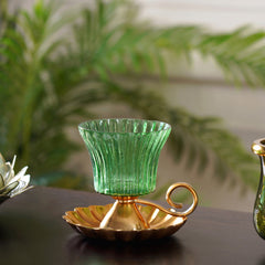 Talia Green Votive Holder