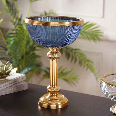 Bella blue and gold tall Hurricane