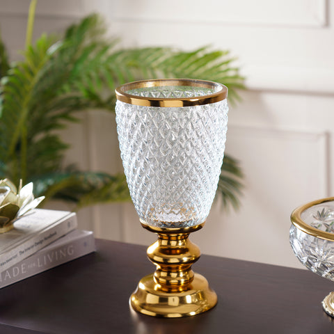 Aza Clear Glass Hurricane Large