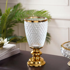 Aza Clear Glass Hurricane Large