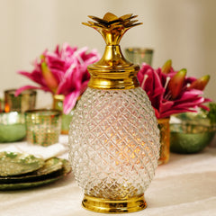 Pineapple Clear Glass Jar