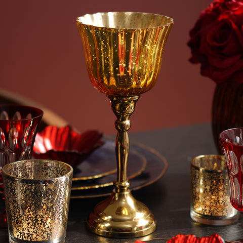 Gold Hurricane with Metal Stand - Small