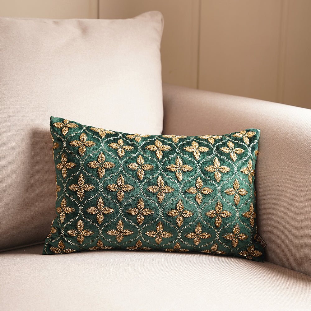 Harika Green Cushion Cover
