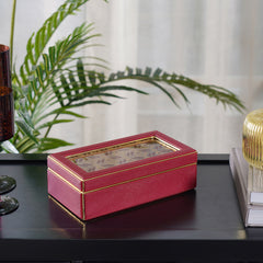 Adya Red Gold Lid Box Large
