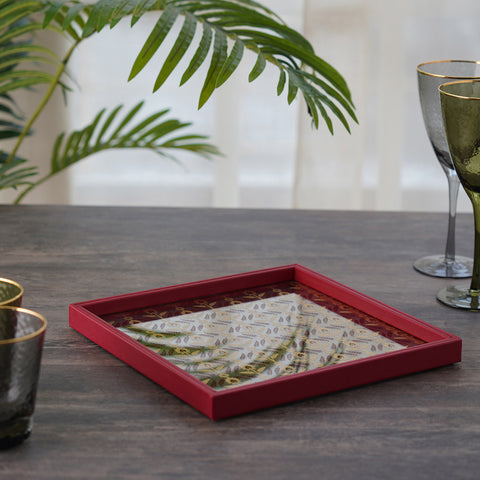 Adya Red Gold Tray