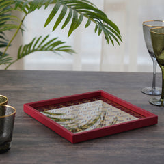 Adya Red Gold Tray