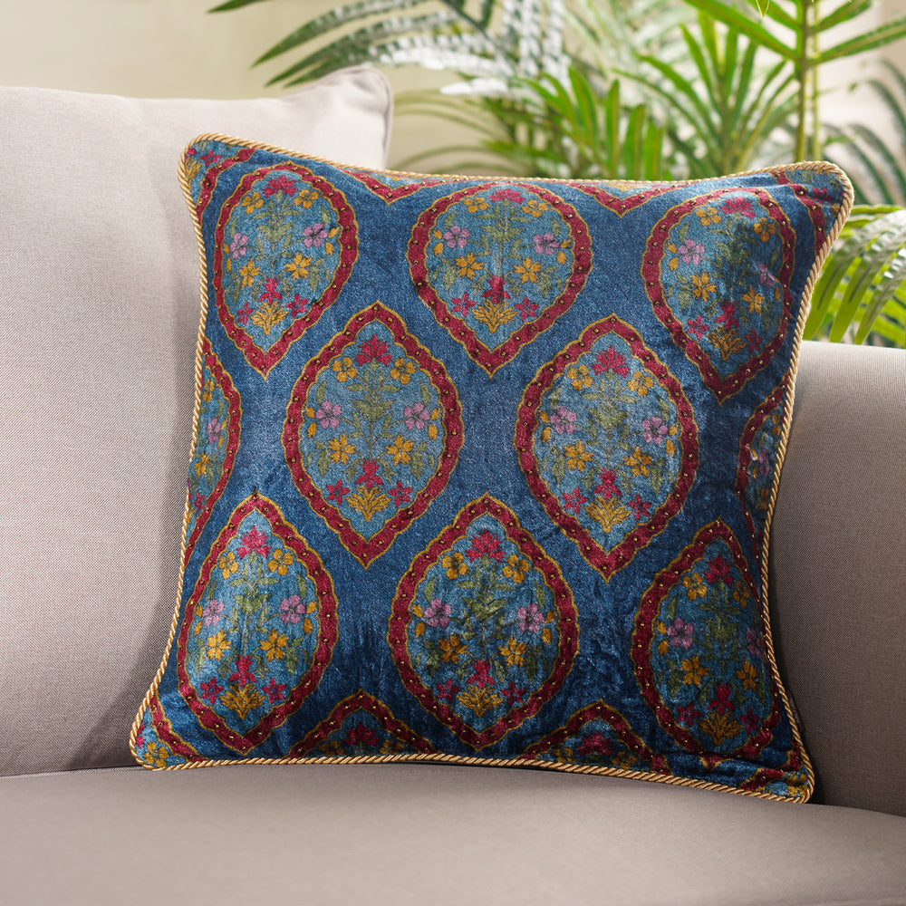 Kian Blue Cushion Cover