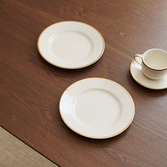 Set Of 2 Classic Gold Line Dessert Plate