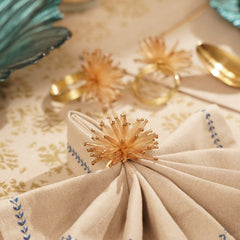 Set of 4 Gold Napkin Rings
