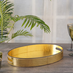 Amari Gold Oval Tray