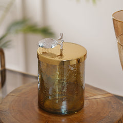 Ouro Decorative Jar With Lid Small