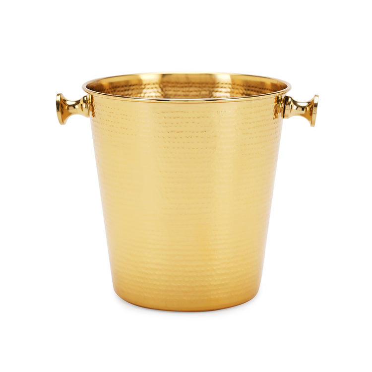 Shop Gold Hammered Metal Wine Bucket - at Best Price Online in India