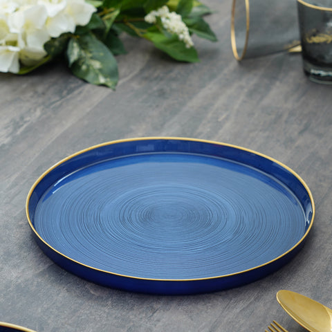 Set Of 2 Sapphire Blue Ares Charger Plate