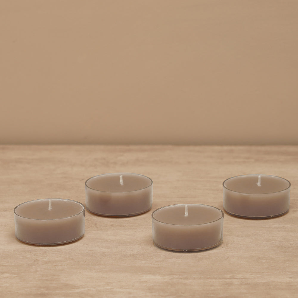Beige Lavender & Chamomile Tea Light Large