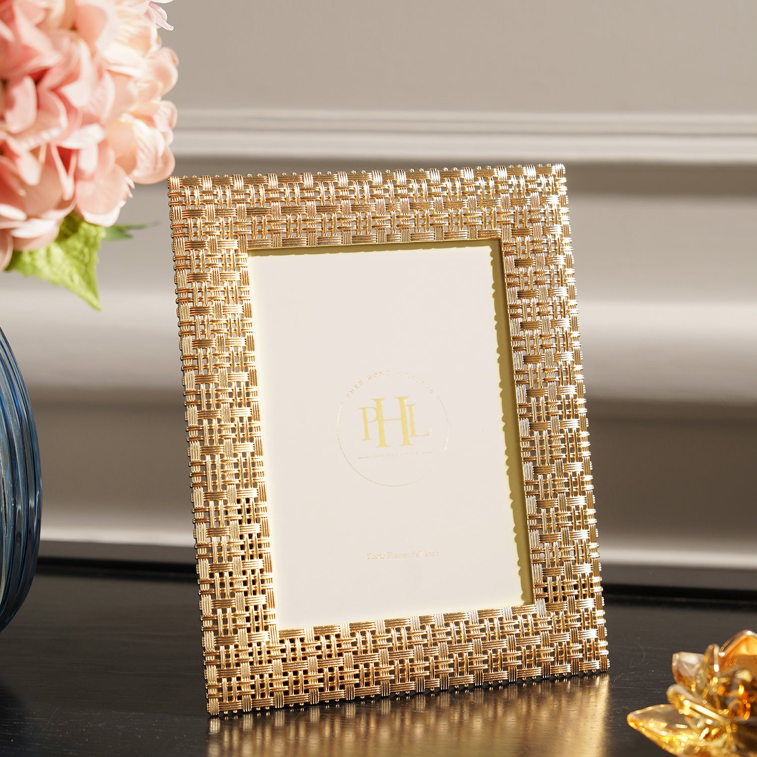 Photo Frame Gold Thing Gold Plated Intertwisted Metal Photo Frame - Large