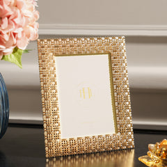 Gold Plated Intertwisted Metal Photo Frame - Large
