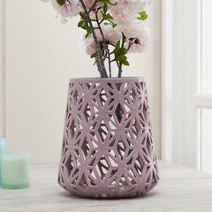 Purple Intertwist Ceramic Vase - Medium