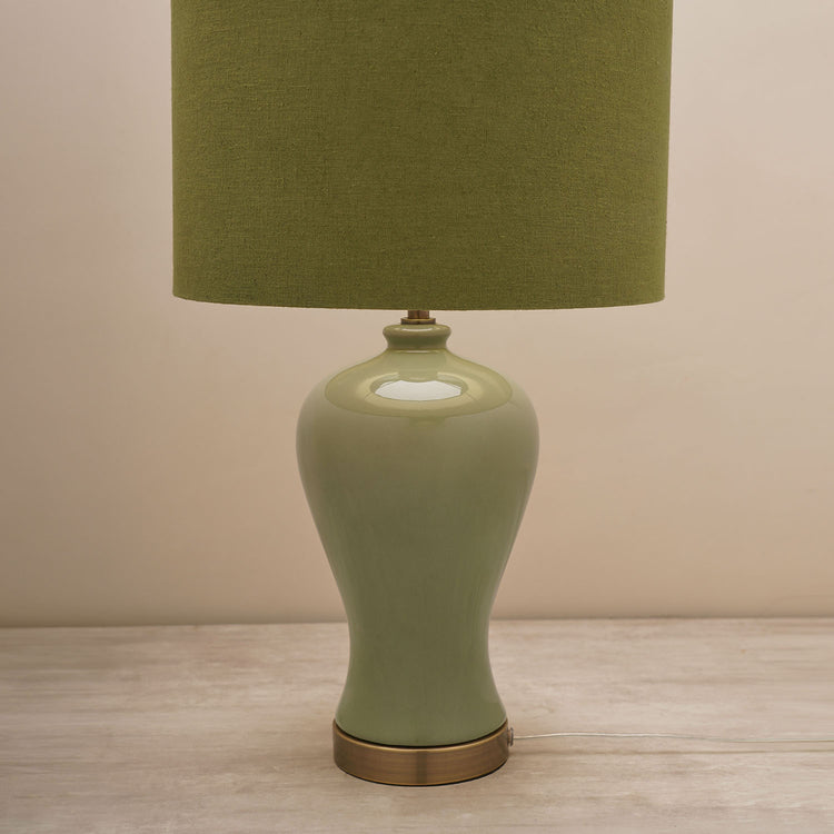 Shop Sage Green Ceramic Lamp Stand (without shade) - at Best Price Online in India