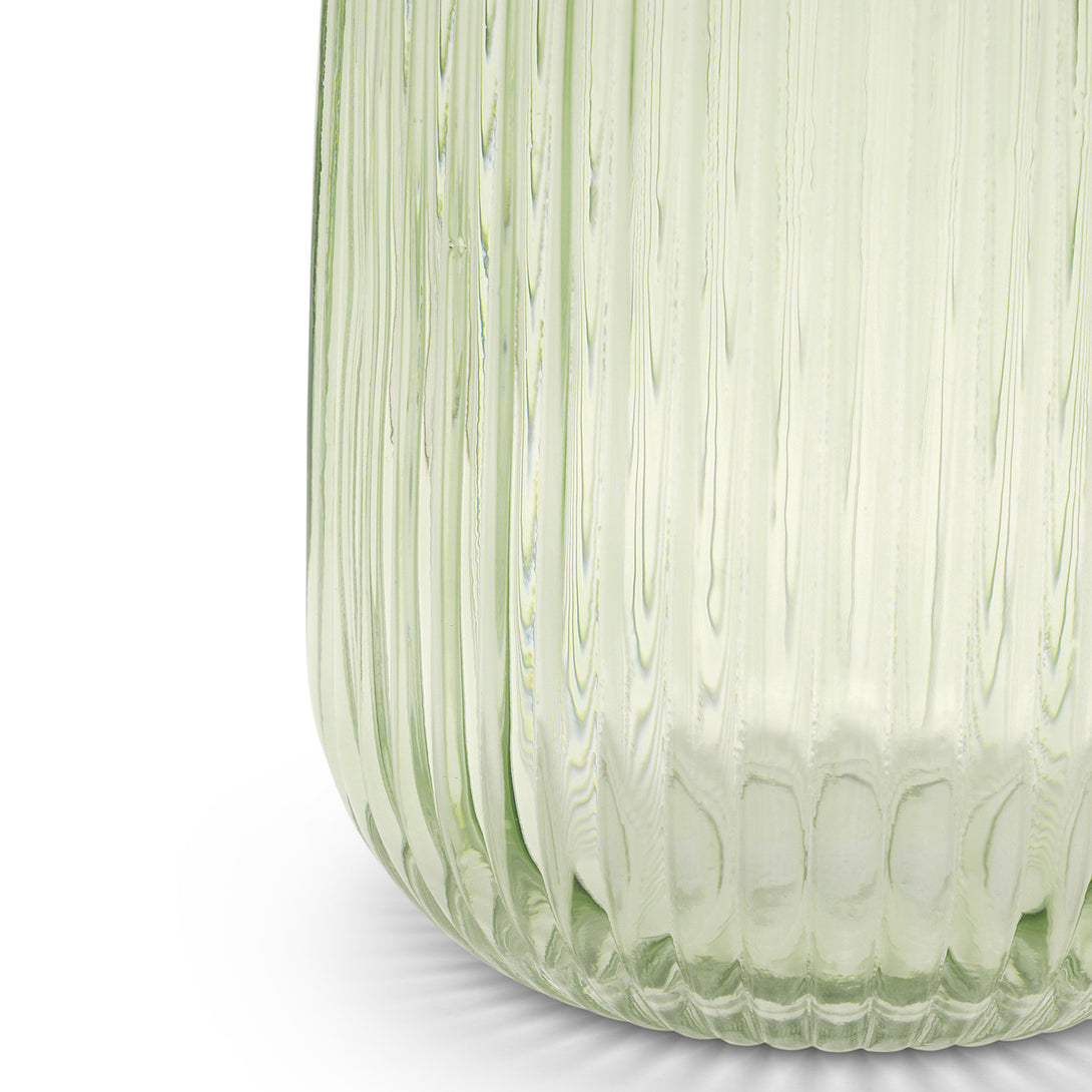 Shop Green Ribbed Glass Vase - Large - at Best Price Online in India