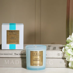 Fancy Ceremony Scented Blue Glass Candle