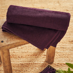 Purple Cotton Bath Towel