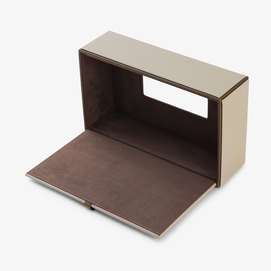 Shop Beige Faux Leather Tissue Box - at Best Price Online in India