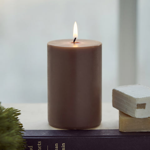 Brown Moments Of Eternity Pillar Candle - Large