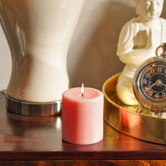 Pink Island Fruit Pillar Candle - Medium