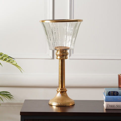 Clear Glass Hurricane - Large