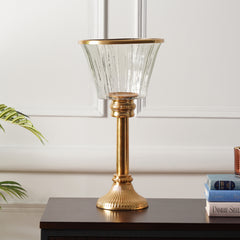 Clear Glass Hurricane - Large