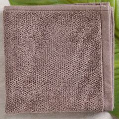 Set Of 8 Brown Cotton Face Towel