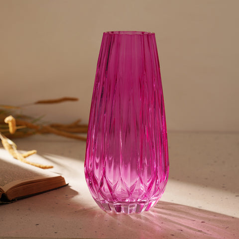 Pink Diamond Texture Glass Vase