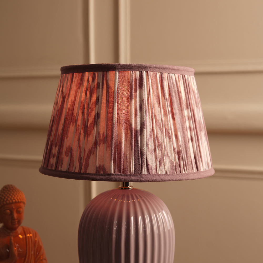 Purple Ikat Print Cotton Lamp Shade (without stand)